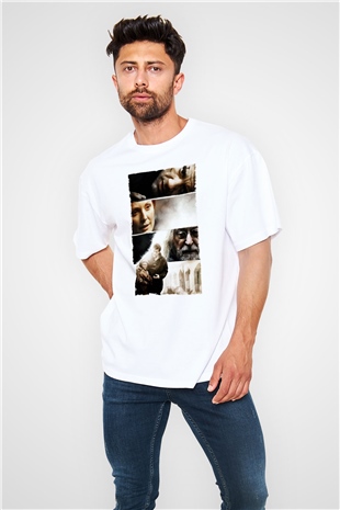 Unisex Son Umut - Children of Men Baskılı Beyaz Oversize Tişört