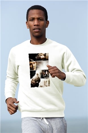 Unisex Son Umut - Children of Men Baskılı Beyaz Sweatshirt