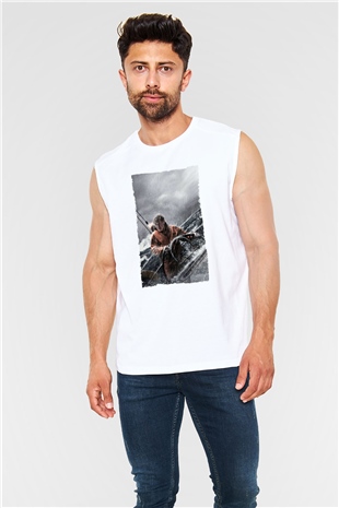 Unisex Sona Doğru - All Is Lost Baskılı Beyaz Kolsuz Tişört
