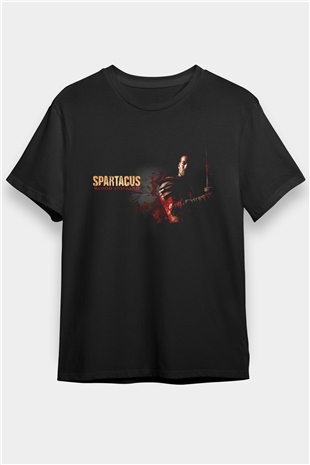 Spartacus War of the Damned Baskılı Siyah Tshirt