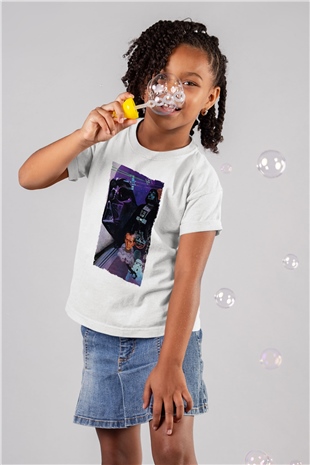 Unisex Star Wars Baskılı Beyaz Çocuk Tshirt