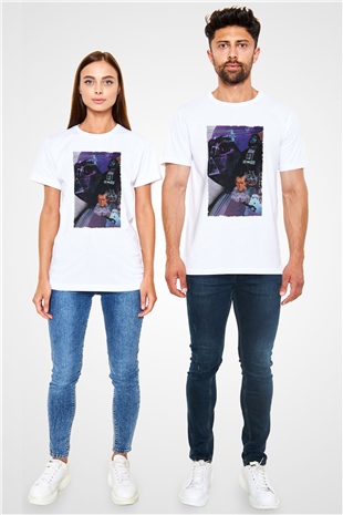 Star Wars Baskılı Beyaz T-shirt