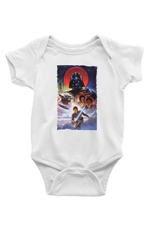 Unisex Star Wars İmparatorun Dönüşü (The Empire Strikes Back) Baskılı Bebek Body - Zıbın
