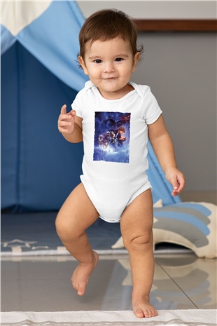 Unisex Star Wars İmparatorun Dönüşü (The Empire Strikes Back) Baskılı Bebek Body - Zıbın