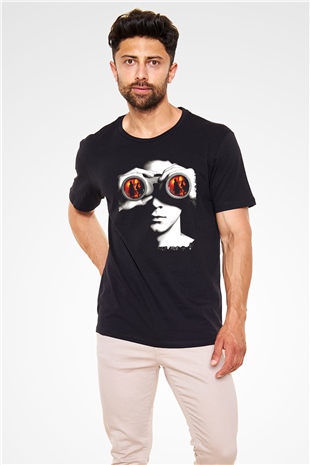 Şüphe (Disturbia) Baskılı Siyah T-shirt
