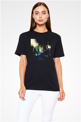 Sürücü (Drive) Baskılı Siyah Tshirt