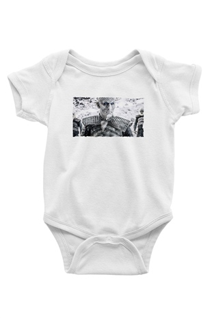Unisex Taht Oyunları Baskılı Bebek Body - Zıbın