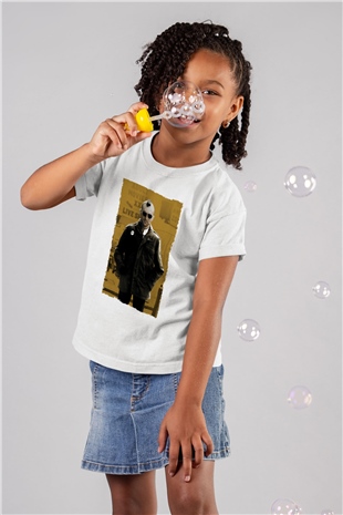 Unisex Taksi Şoförü (Taxi Driver) Baskılı Beyaz Çocuk Tshirt