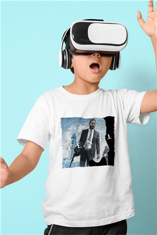 Unisex Tenet Baskılı Beyaz Çocuk Tshirt