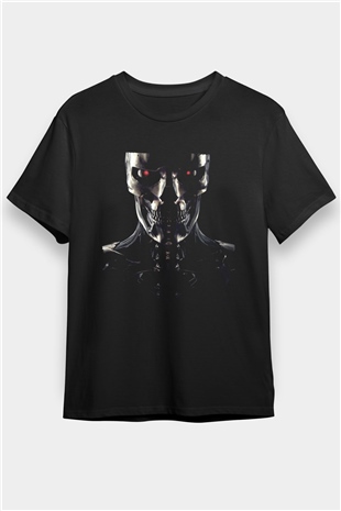 Terminator Baskılı Siyah Tshirt