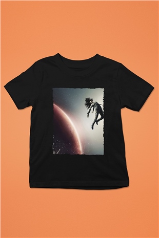 Unisex The Expanse Baskılı Siyah Çocuk Tshirt