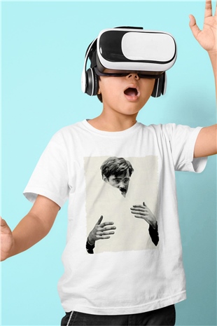 Unisex The Lobster Baskılı Beyaz Çocuk Tshirt