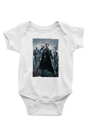 Unisex The Matrix Baskılı Bebek Body - Zıbın