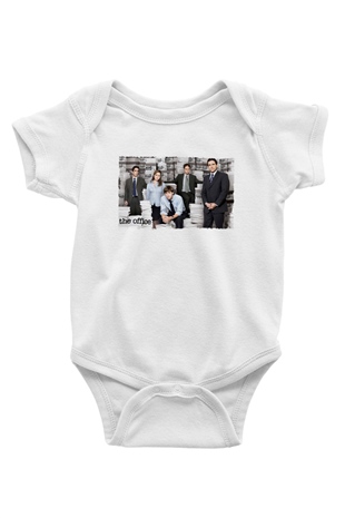 Unisex The Office Baskılı Bebek Body - Zıbın
