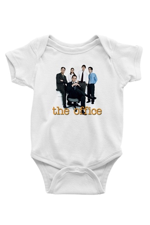Unisex The Office Baskılı Bebek Body - Zıbın