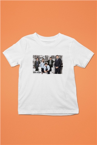 Unisex The Office Baskılı Beyaz Çocuk Tişört