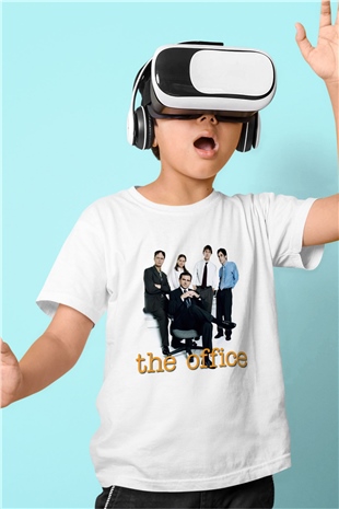 Unisex The Office Baskılı Beyaz Çocuk Tshirt