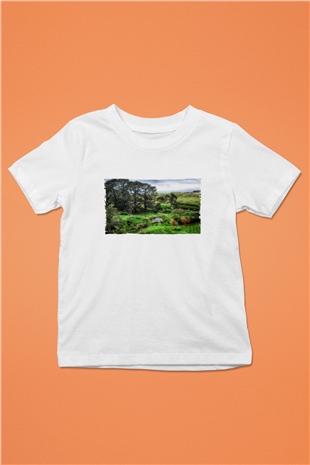 Unisex The Shire Baskılı Beyaz Çocuk Tshirt
