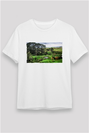 The Shire Baskılı Beyaz Tshirt