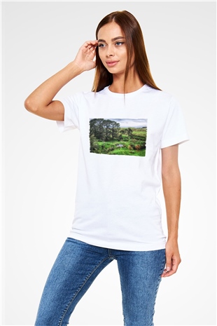 The Shire Baskılı Beyaz Tshirt