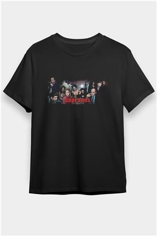 The Sopranos Baskılı Siyah T-shirt