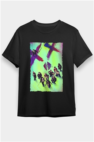 The Suicide Squad İntihar Timi (The Suicide Squad) Baskılı Siyah T-Shirt