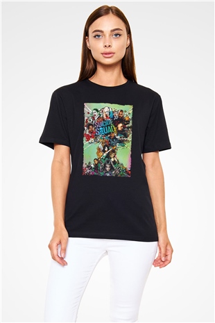 The Suicide Squad İntihar Timi (The Suicide Squad) Baskılı Siyah Tshirt