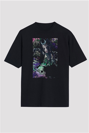 Unisex The Suicide Squad İntihar Timi (The Suicide Squad) Baskılı Siyah Unisex Oversize Tişört