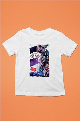 Unisex The Suicide Squad (İntihar Timi) Baskılı Beyaz Çocuk Tshirt