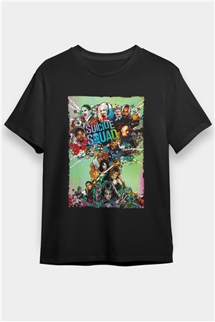 The Suicide Squad İntihar Timi (The Suicide Squad) Baskılı Siyah Tshirt