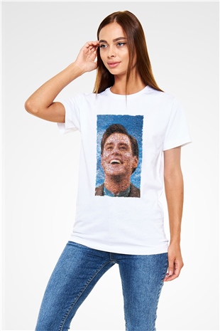 The Truman Show Baskılı Beyaz T-shirt