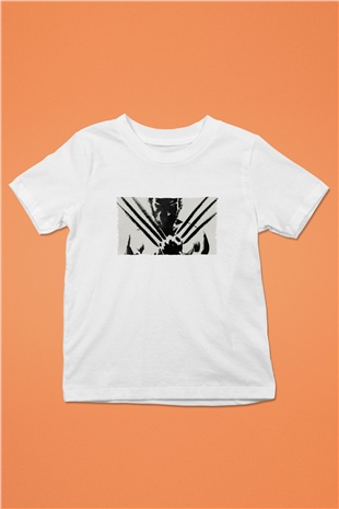 Unisex The Wolverine Baskılı Beyaz Çocuk Tişört