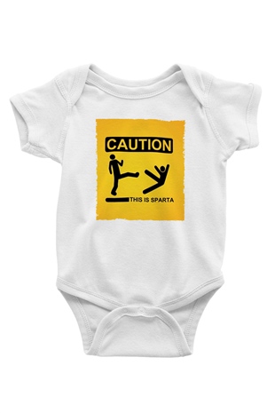 Unisex This is Sparta Baskılı Bebek Body - Zıbın