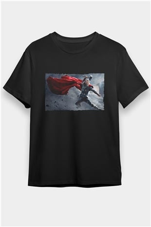 Thor The Dark World Baskılı Siyah Tshirt