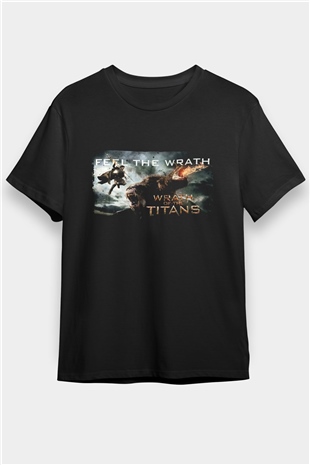 Titanların Öfkesi (Wrath of the Titans) Baskılı Siyah Tişört