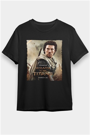 Titanların Öfkesi (Wrath of the Titans) Baskılı Siyah Tshirt