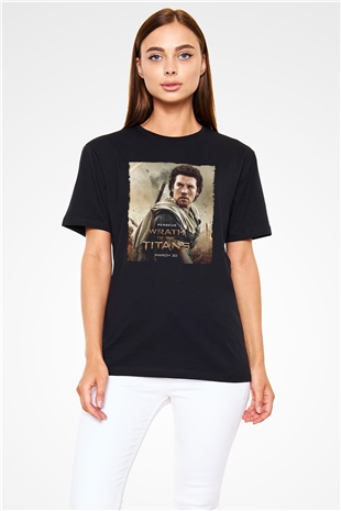 Titanların Öfkesi (Wrath of the Titans) Baskılı Siyah Tshirt
