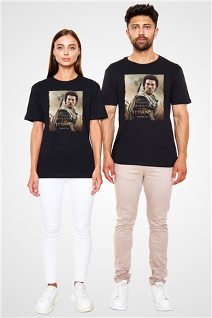Titanların Öfkesi (Wrath of the Titans) Baskılı Siyah Tshirt