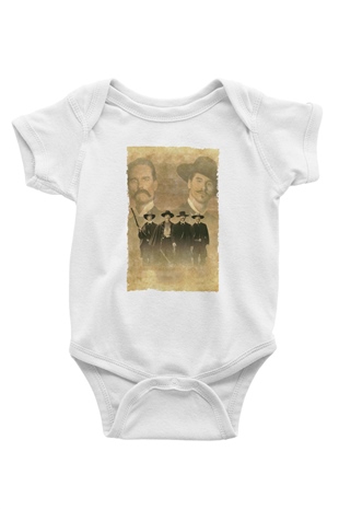 Unisex Tombstone Baskılı Bebek Body - Zıbın