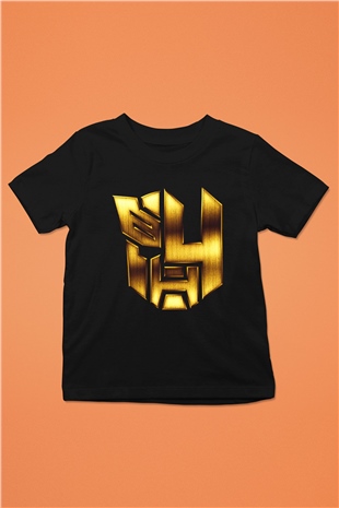 Unisex Transformers 4 Baskılı Siyah Çocuk Tişört