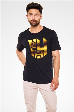 Transformers 4 Baskılı Siyah Tişört