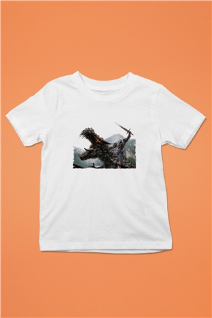 Unisex Transformers Baskılı Beyaz Çocuk Tshirt