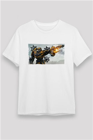 Transformers Baskılı Beyaz Tshirt