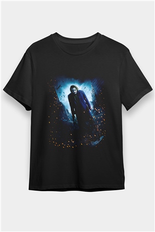 Joker Baskılı Siyah Tshirt