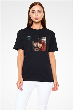 Karayip Korsanları (Pirates of the Caribbean) Baskılı Siyah T-Shirt