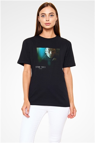 Uzay Yolu (Star Trek) Baskılı Siyah Tshirt