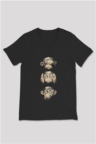 Unisex V Yaka Tişört TSR100