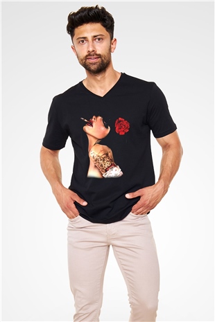 Unisex V Yaka Tişört TSR129