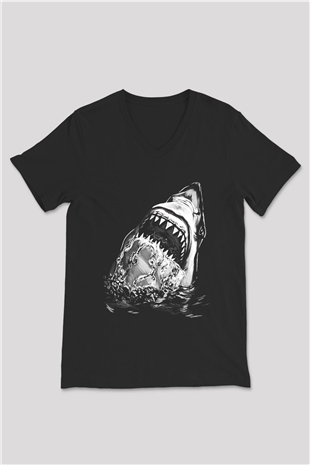 Unisex V Yaka Tişört TSR130