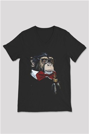 Unisex V Yaka Tişört TSR14